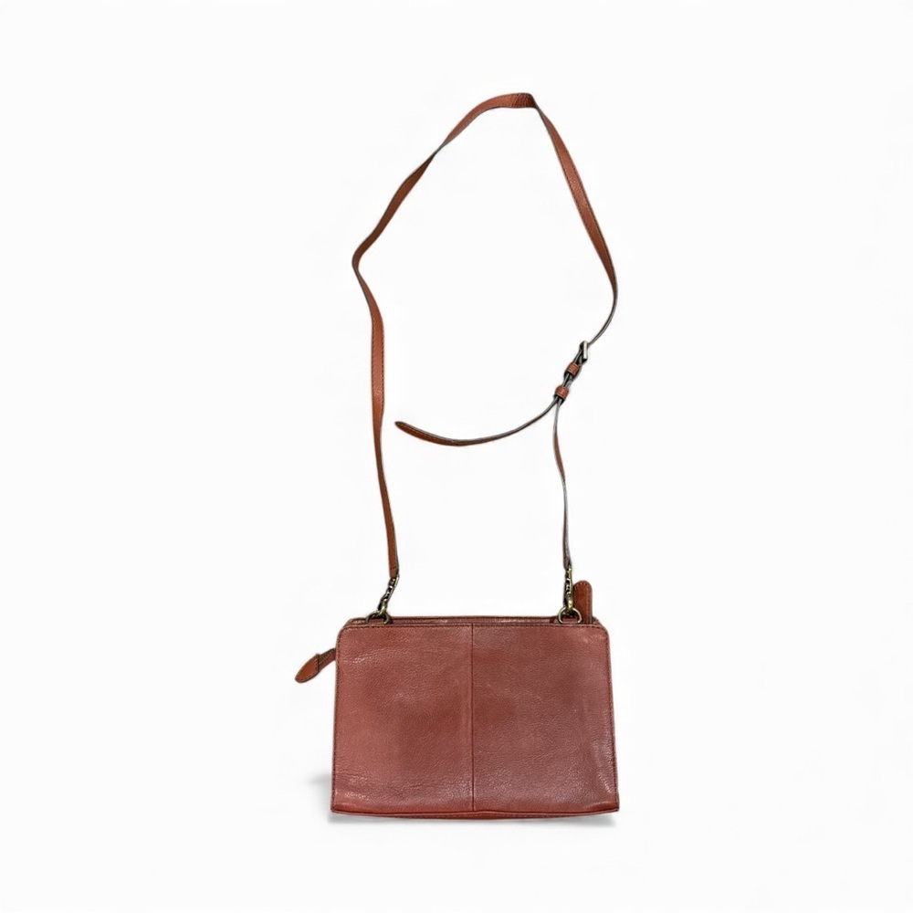 Fyre Chic Tan Leather Crossbody Bag - Picture 5 of 8